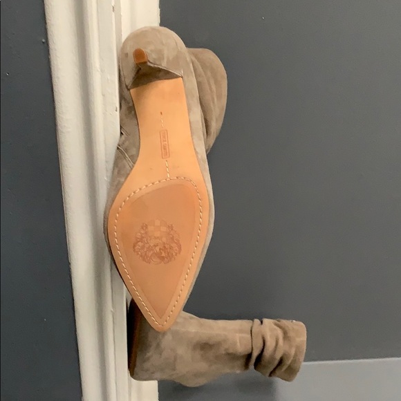 Vince Camuto - light grey suede booties - Picture 2 of 2